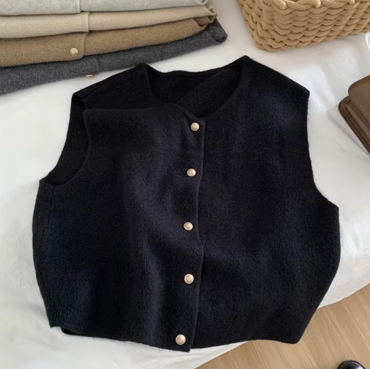 Annabeth – Gilet tricoté sans manches