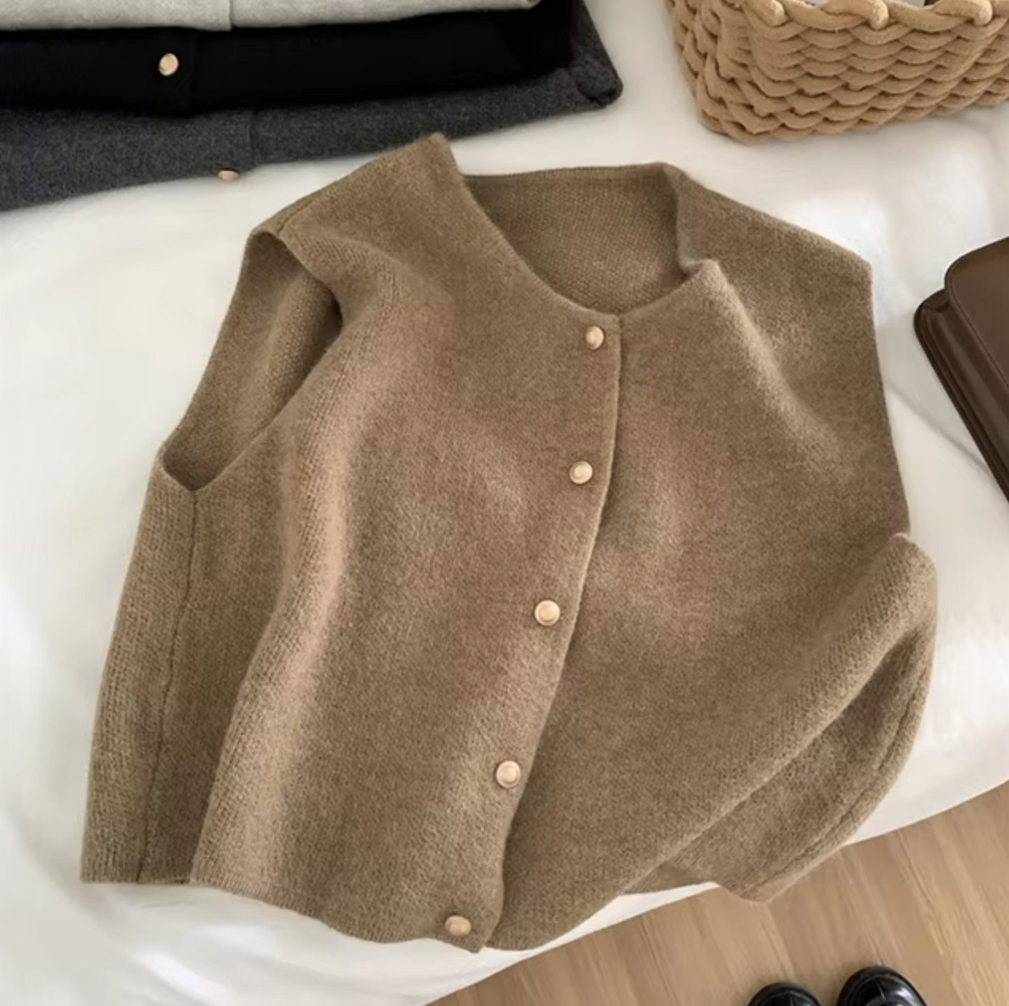 Annabeth – Gilet tricoté sans manches