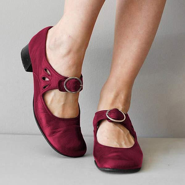 Fiona - Chaussures orthopédiques vintage à bout rond