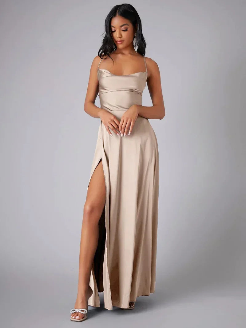 Alvaree – Elégante maxi-robe en satin