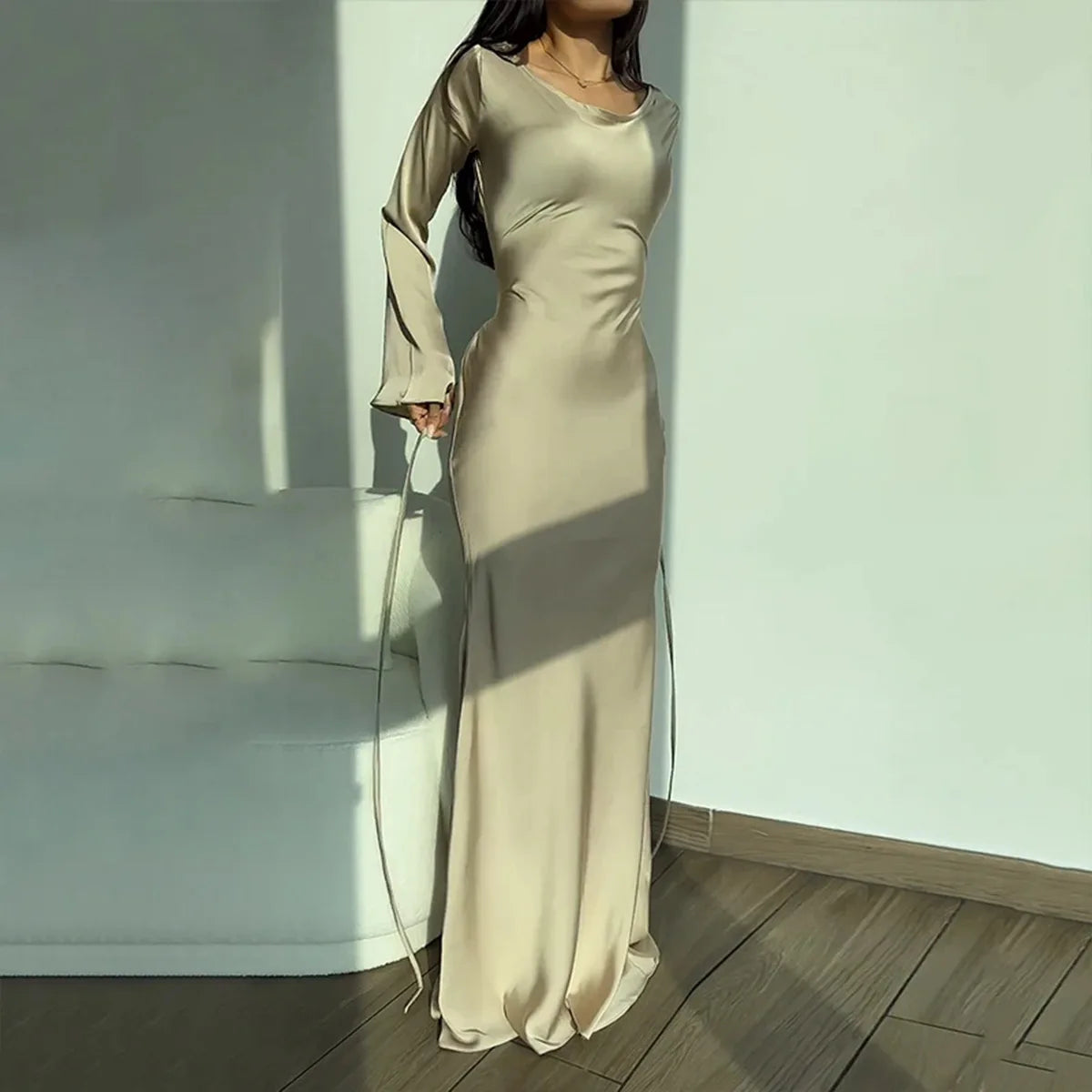 Harriet - Elégante robe à manches longues