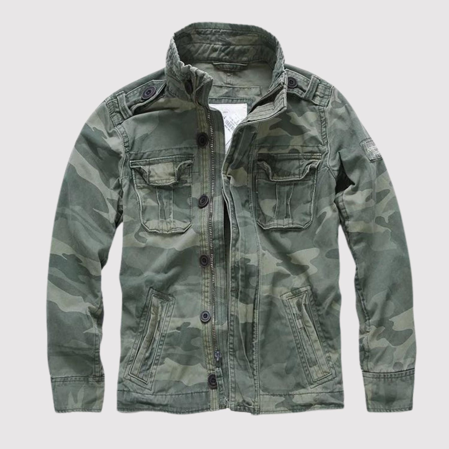 Basil - Veste en jean rétro avec plusieurs poches