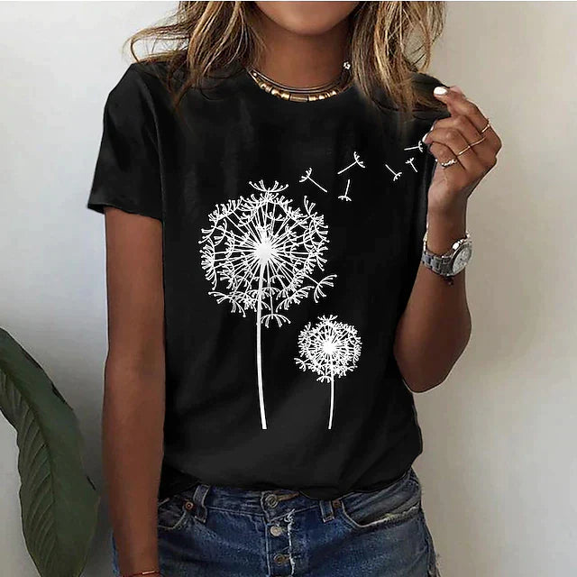 CECE - Elégant t-shirt pissenlit