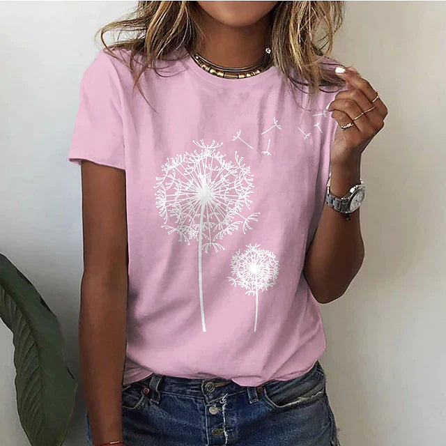 CECE - Elégant t-shirt pissenlit