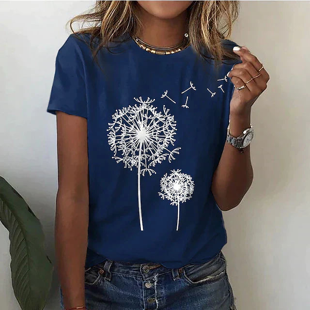CECE - Elégant t-shirt pissenlit