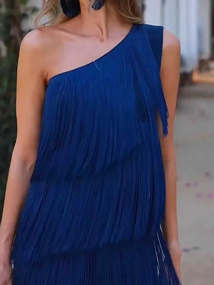 Robe andalouse à franges