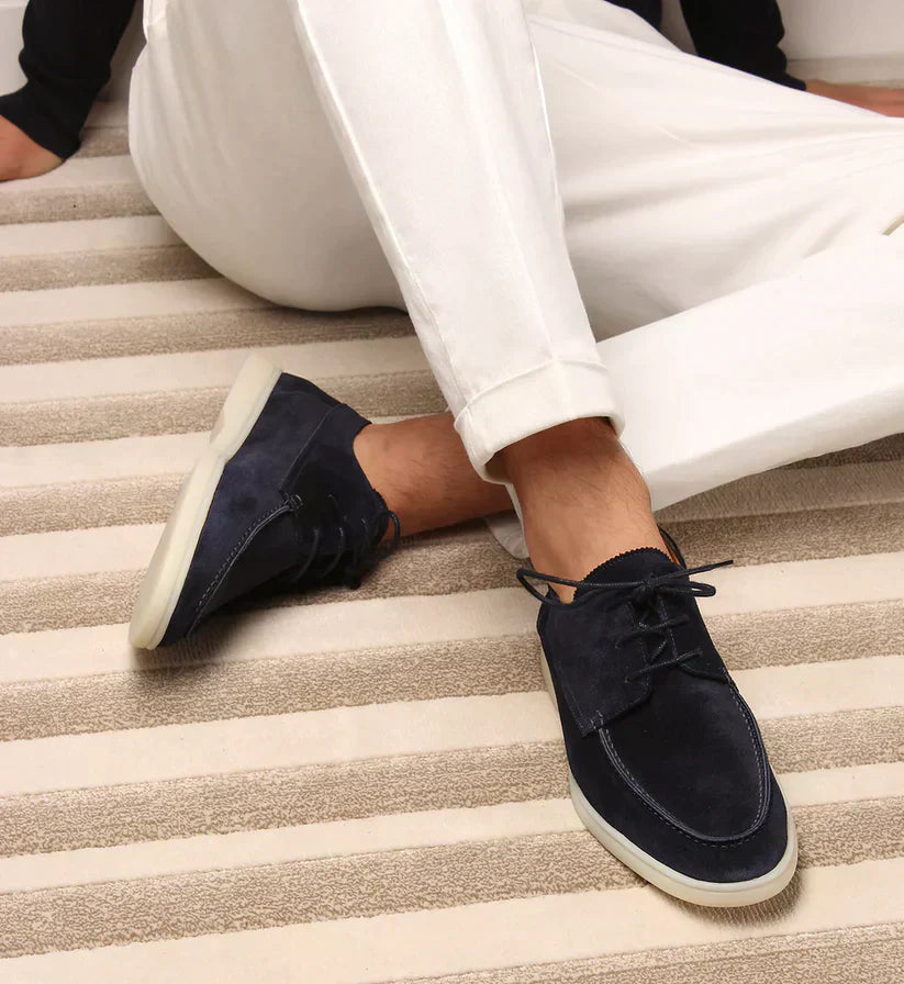 George - Moafer de luxe en cuir pour hommes à lacets