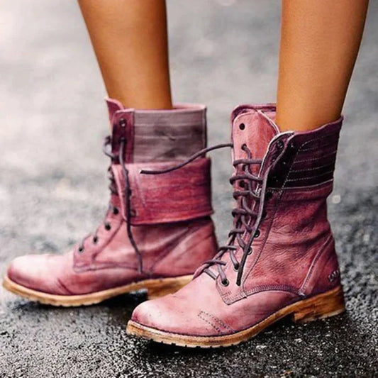 Elena - Bottes en cuir stylées