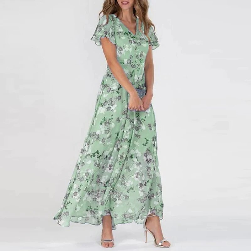 Josephine - Longue robe d'été à motifs floraux