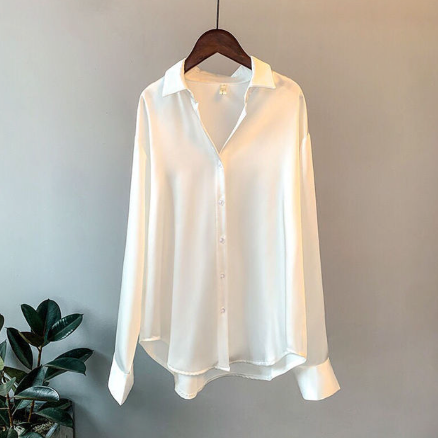Addie - Chemise en satin pour femme