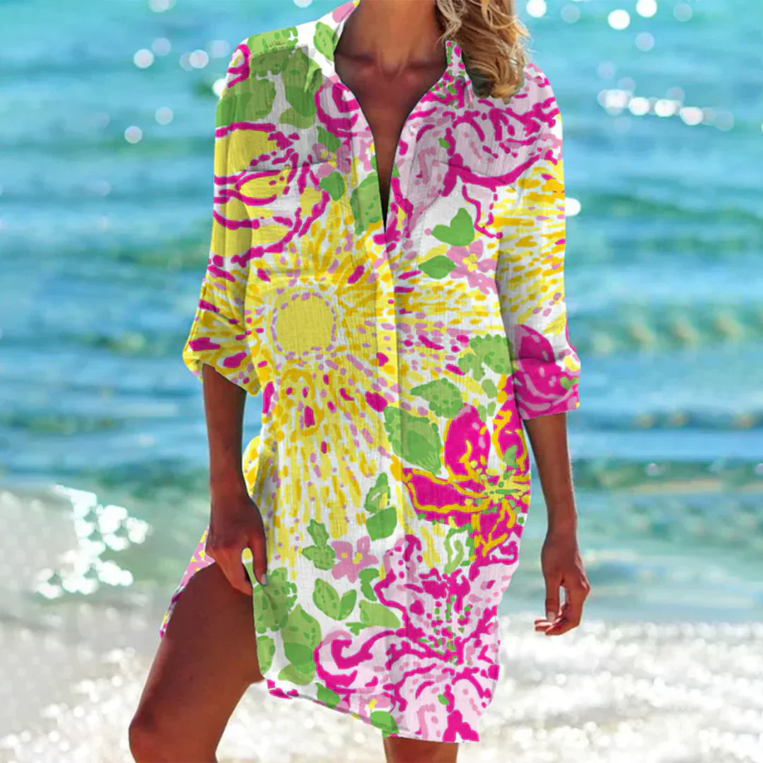 Catherine - Robe chemise d'été