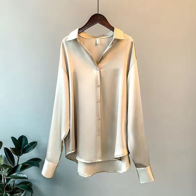 Addie - Chemise en satin pour femme
